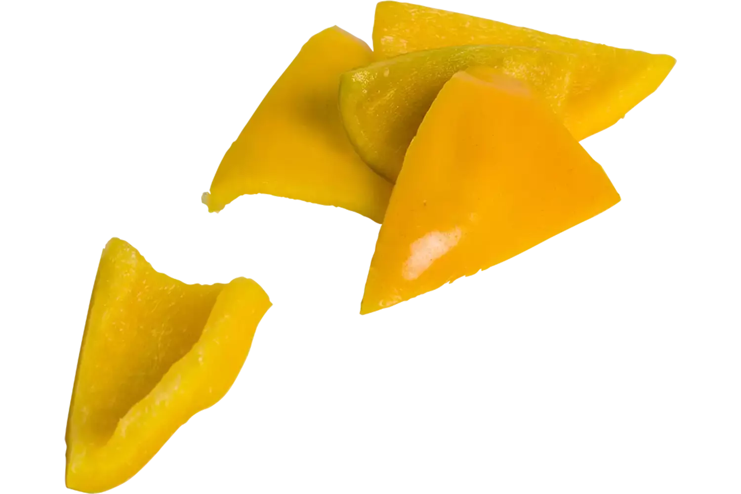 Paprika geel kwart bak 1kg stuk 1